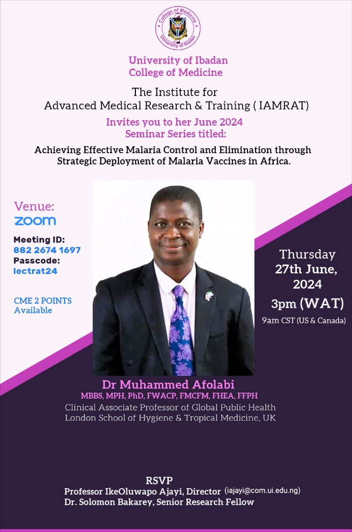 IAMRAT MONTHLY LECTURE SERIES FOR JUNE 2024